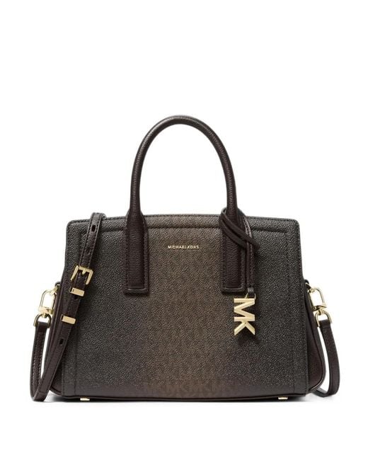 Michael Kors Black Laila Small Signature Logo Satchel