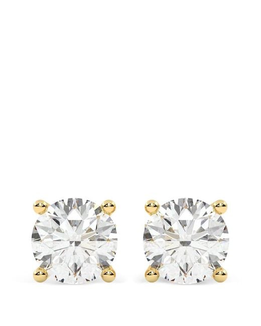 Diamond Essentials White Laboratory-Grown Diamond Solitaire Earrings