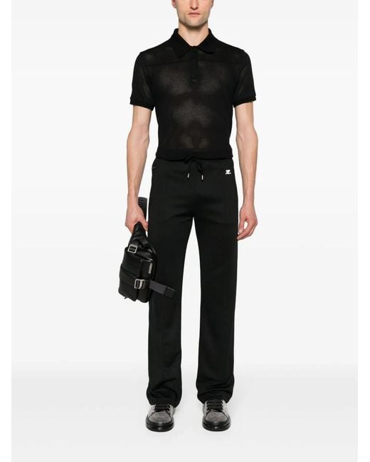 Courreges Black Courreges T-Shirts And Polos for men