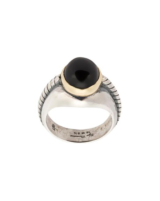 Bague Ornée D'Onyx Ugo Cacciatori pour homme en coloris Metallic