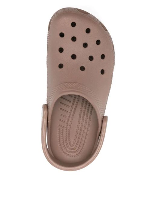 CROCSTM Brown Heel-Strap Mules
