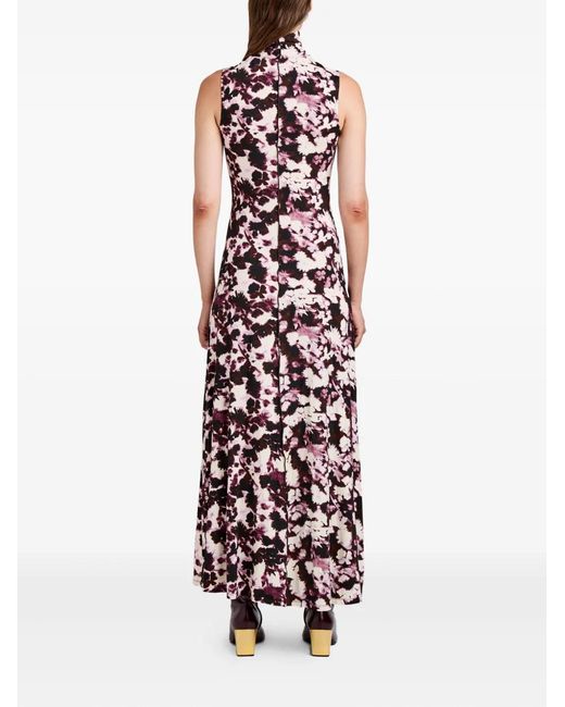 Proenza Schouler White Valentina Kleid mit Stehkragen