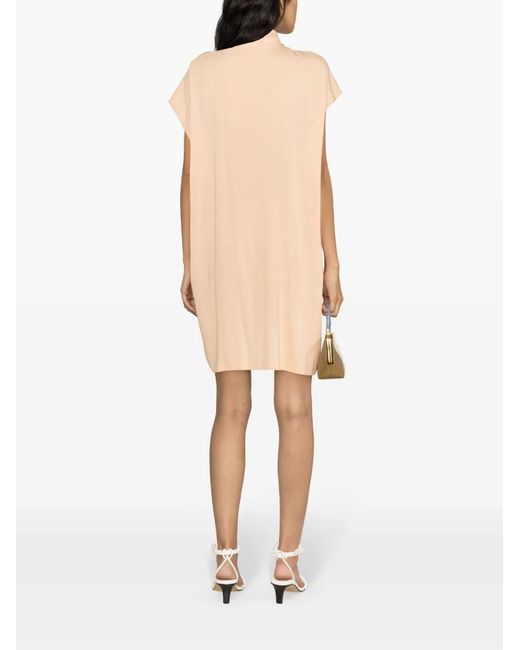 Fabiana Filippi Natural Scarf-Detail Shift Minidress