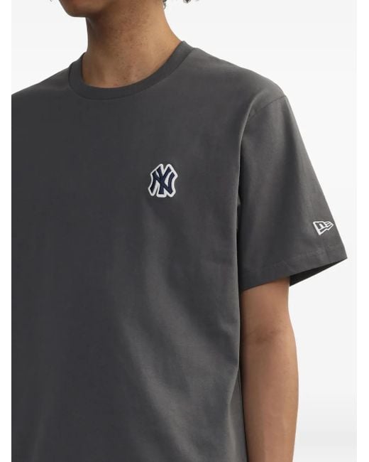 KTZ Gray Logo-Embroidered Cotton T-Shirt for men