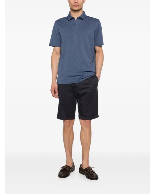 Corneliani Gray Cuffed Shorts for men