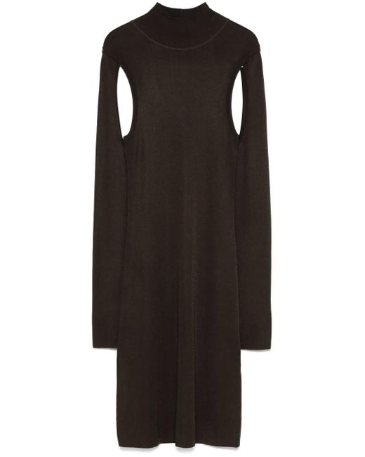 Helmut Lang Black Air Midi Dress