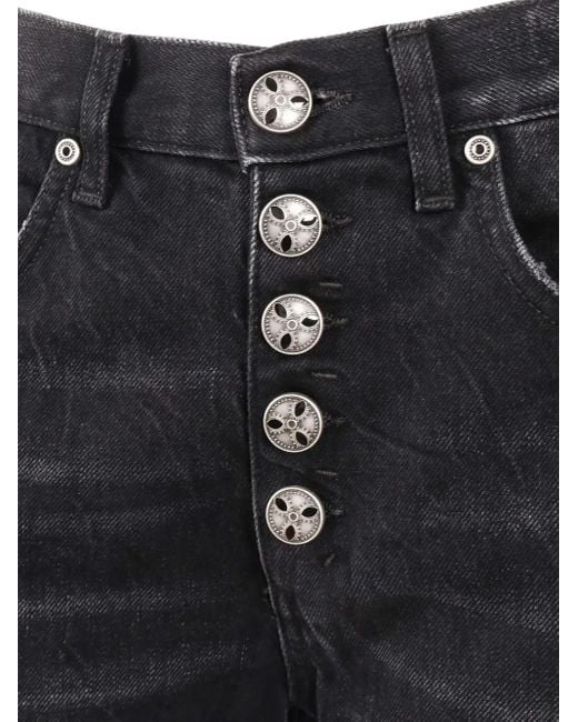 Dondup Blue Button-Fly Jeans