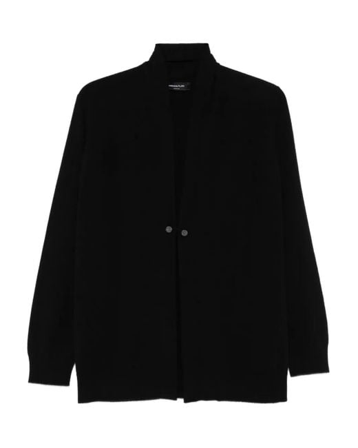 Fabiana Filippi Black Single-Button Cardigan