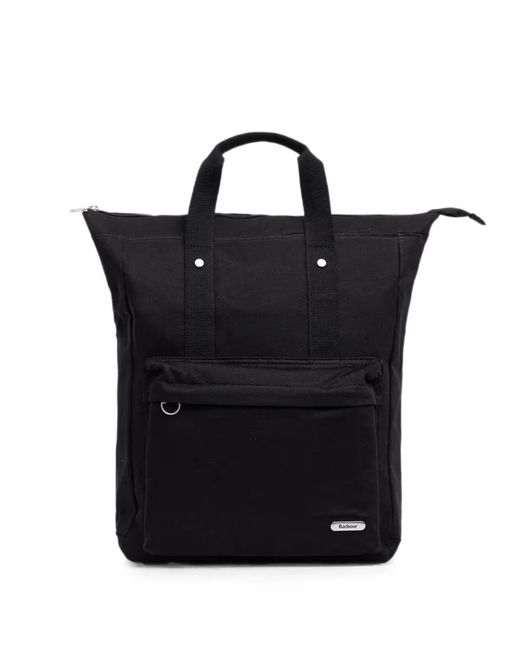 Barbour Black Olivia Zip-Fastening Backpack