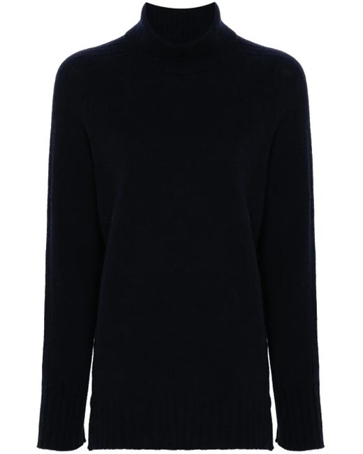 Twinset Black Roll-Neck Wool-Cashmere Blend Jumper