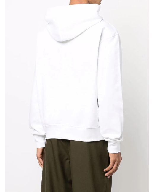 Jacquemus White Le Sweatshirt Brodé Hoodie
