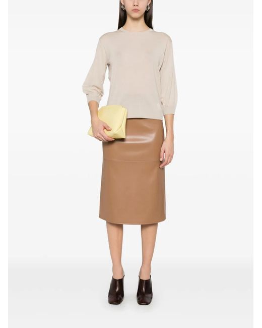 Max Mara White Amici Raw Sweater