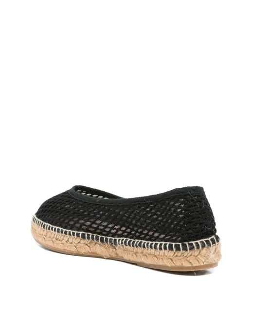 Manebí Black Mesh Espadrilles