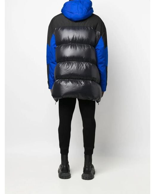 DSquared² Blue Logo-Print Parka for men