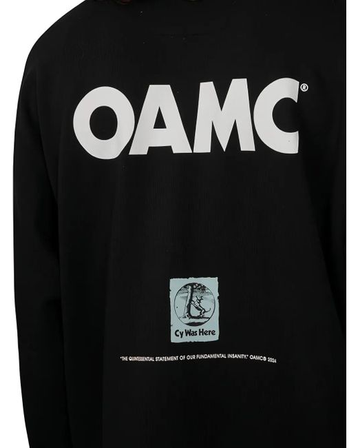 Sudadera con logo estampado OAMC de hombre de color Black