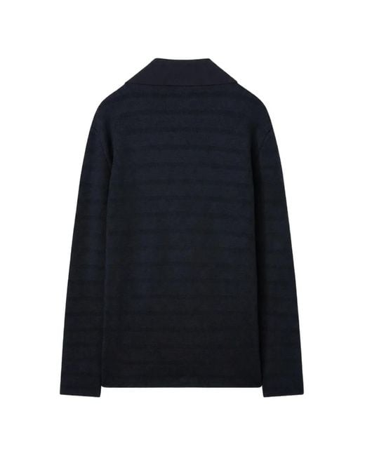 RETORI Blue V-Neck Blazer for men