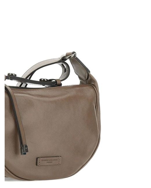 Gianni Chiarini Brown Leather Shoulder Bag