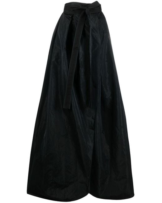 Pinko Taffeta High-waisted Maxi Skirt in Black | Lyst