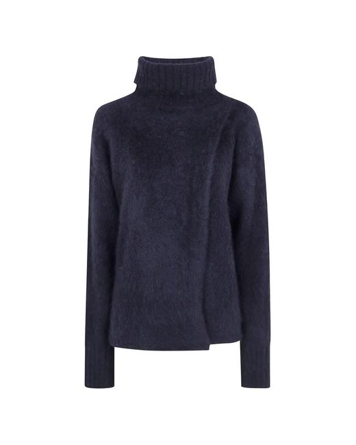 Uma Wang Blue Turtleneck Sweater