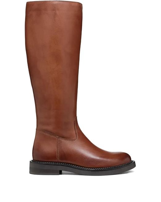 Geox Brown Serilda Leather Boots