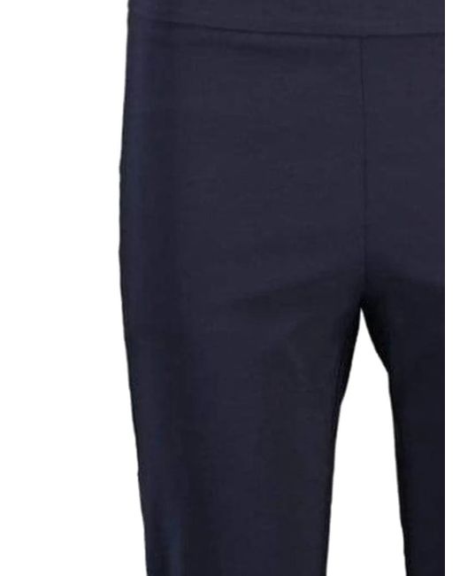 Avenue Montaigne Blue Leo Flared Trousers