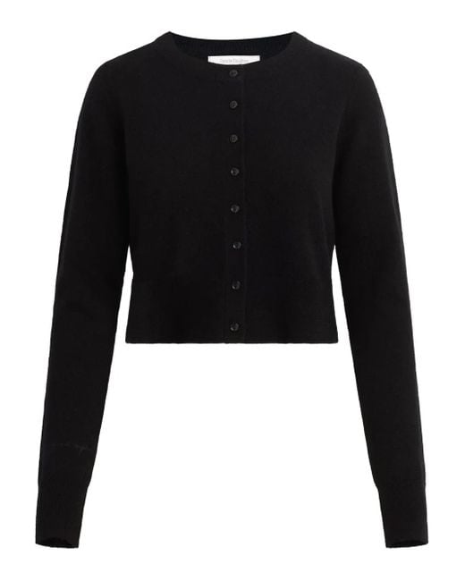 FAVORITE DAUGHTER Black Crew-Neck Cardigan