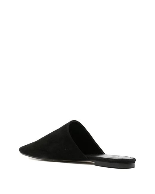 Aeyde Black Mules Rega En Daim