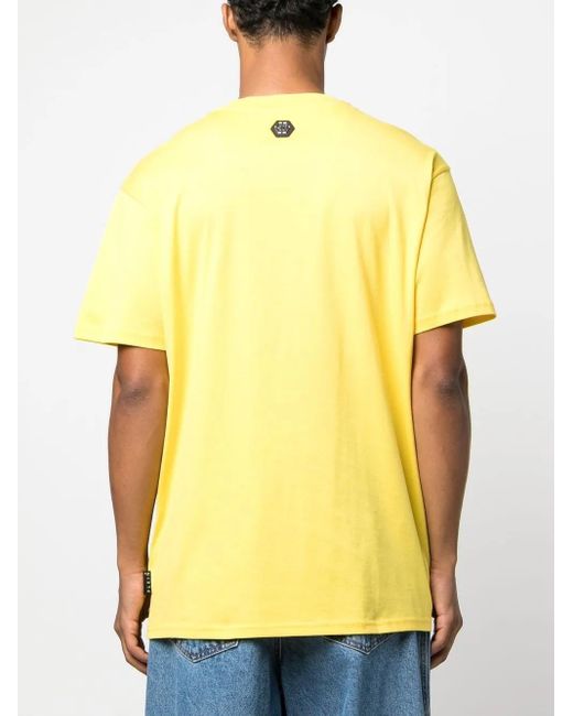 Philipp Plein Metallic Snake-Print Short-Sleeve T-Shirt for men