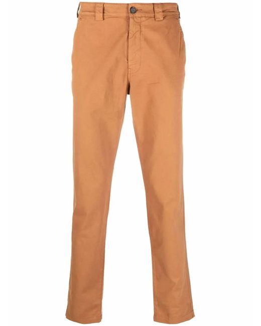 KENZO Brown Slim-Fit Logo-Patch Trousers for men