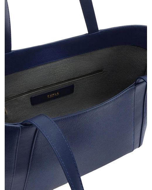 Furla Blue Large Goccia Tote Bag