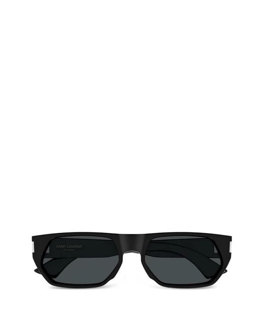 Saint Laurent Black Lunettes De Soleil À Monture Géométrique for men