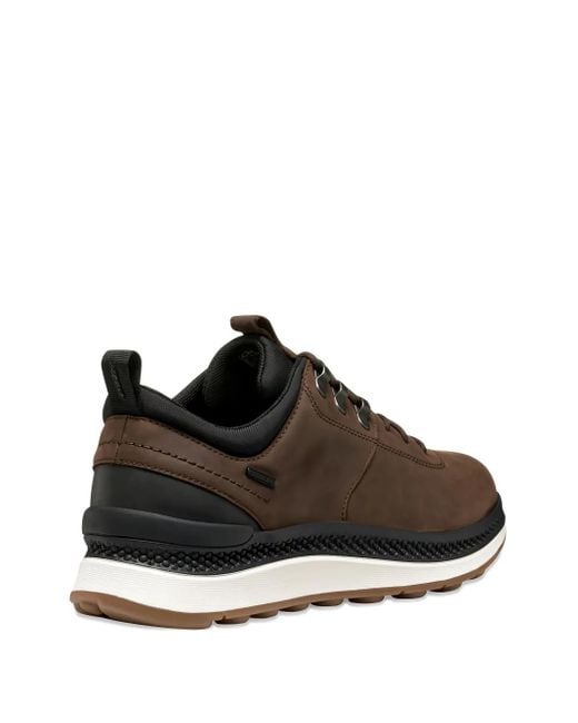 Geox Brown Logo-Detail Sneakers for men