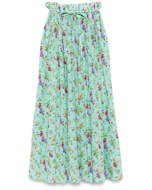 PAOLA ZUIN Calipso マキシスカート Green