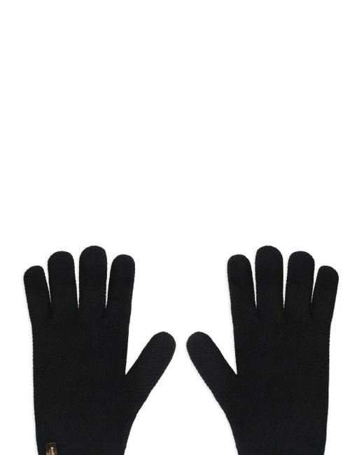 Moorer Black Knitted Gloves