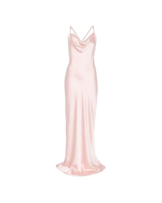 Norma Kamali Cross-Back Maxi Dress in Pink | Lyst Norma Kamali Cross-Back Maxi Dress in Pink | Lyst