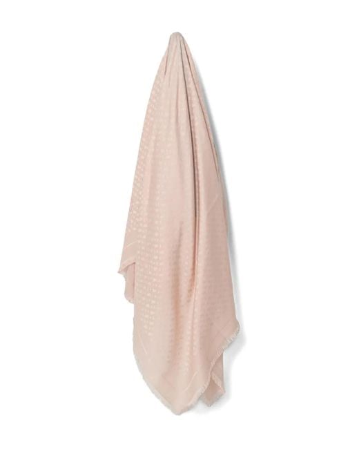 Boss White Textured Scarf