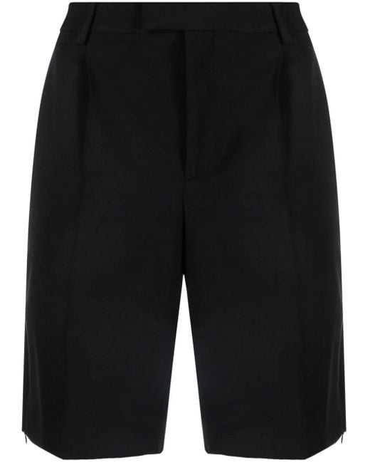 VTMNTS Black High-Waist Tailored Shorts for men