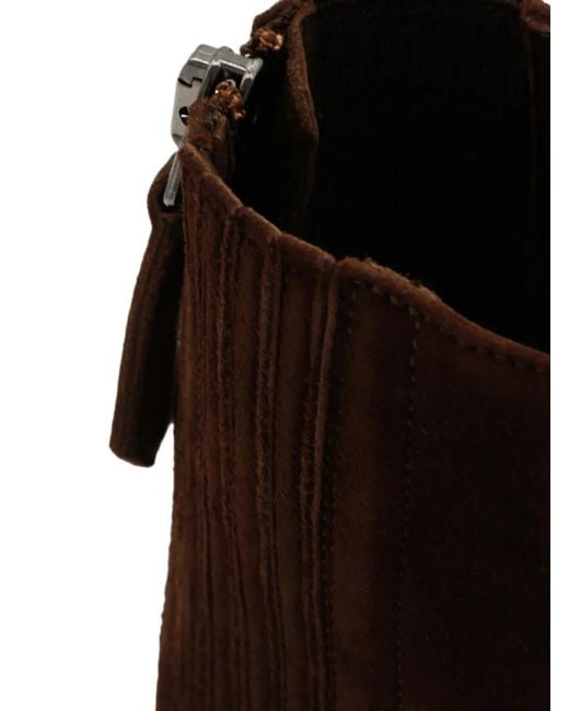 Aquazzura Brown Pointed-Toe Ankle Boots