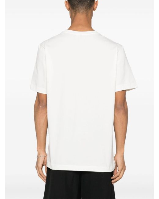 メンズ Iceberg ロゴ Tシャツ White