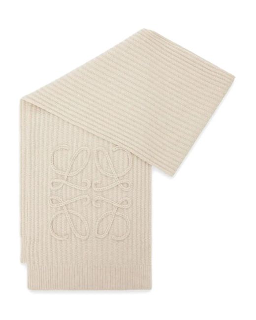 Sciarpa Anagram A Coste di Loewe in White