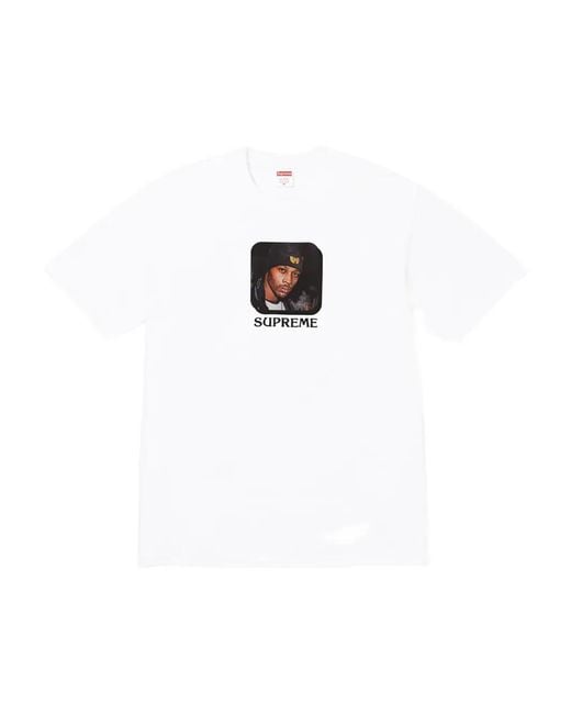 Supreme Portrait-Print T-Shirt in White for Men | Lyst
