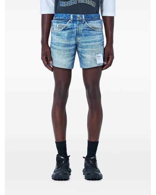 Satisfy Blue Peaceshell Five-Pocket Shorts for men