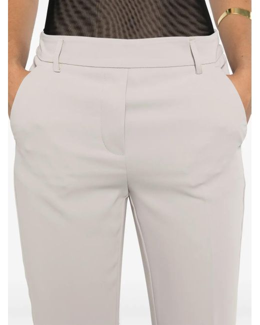 Pantalones de vestir slim Pelargo Blanca Vita de color Natural