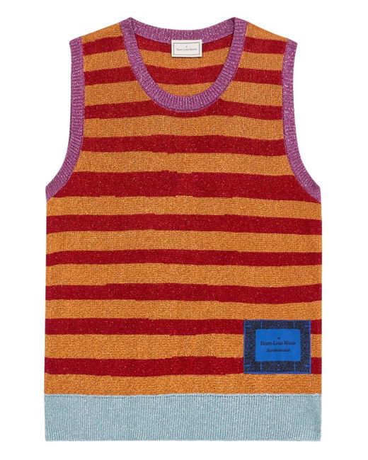Pierre Louis Mascia Red Tricot Weste
