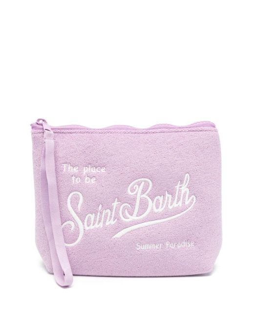 Mc2 Saint Barth Pink Aline Terry-cloth Wash Bag