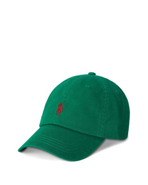 Polo Ralph Lauren Green Casquette En Coton À Logo Pony Brodé for men