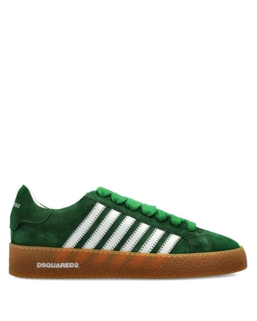 メンズ DSquared² Boxer ストライプ スニーカー Green
