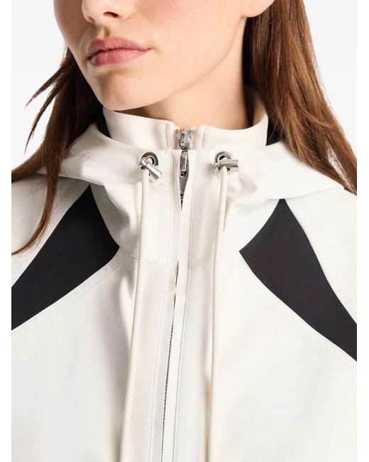 Fusalp White Kasima Zip-Up Hooded Jacket