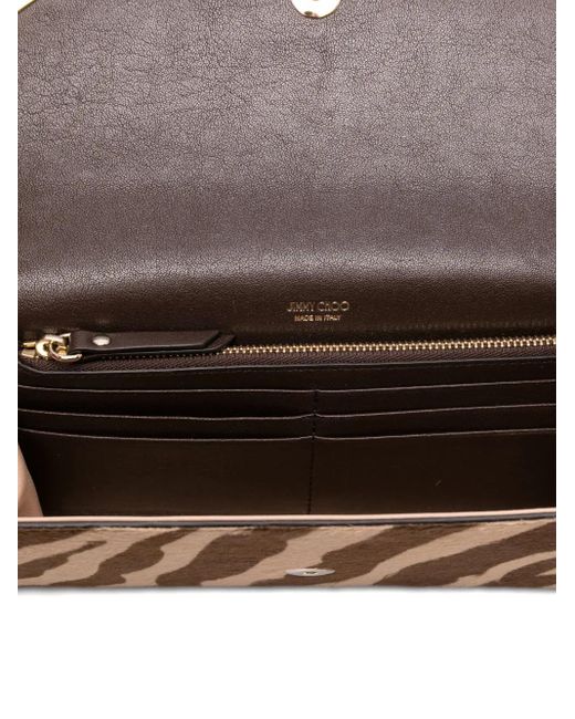 Bolso de mano Emmie con motivo de cebra Jimmy Choo de color Pink