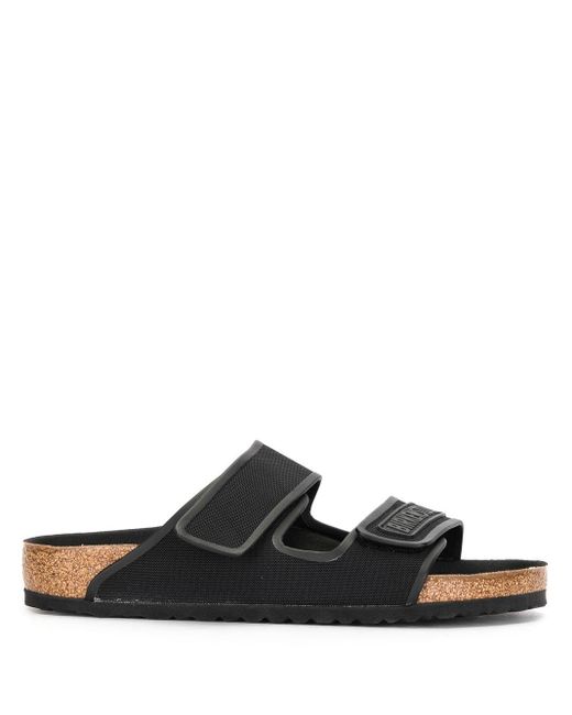 Birkenstock Black Double-strap Flat Sandals for men